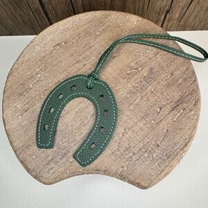 Western Purse Charm Horseshoe Bag Charm Army Green Keychain Flair